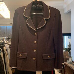 Premier Knits Size 12 Brown Four Piece Jacket Top and Two Skirts